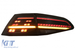 Full LED Taillights suitable for VW Golf 7 & 7.5 VII (2012-2020) Facelift Retrofit G7.5 Look Dynamic Sequential Turning Lights Smoke-image-6082974