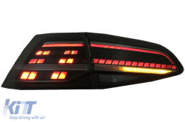 Full LED Taillights suitable for VW Golf 7 & 7.5 VII (2012-2020) Facelift Retrofit G7.5 Look Dynamic Sequential Turning Lights Smoke-image-6082975