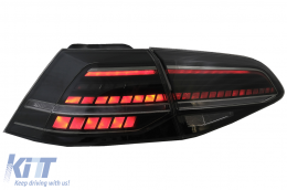 Full LED Taillights suitable for VW Golf 7 & 7.5 VII (2012-2020) Facelift Retrofit G7.5 Look Dynamic Sequential Turning Lights Smoke-image-6082978