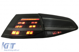 Full LED Taillights suitable for VW Golf 7 & 7.5 VII (2012-2020) Facelift Retrofit G7.5 Look Dynamic Sequential Turning Lights Smoke-image-6082983