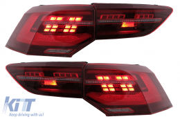 Full LED Taillights suitable for VW Golf VIII Hatchback Mk8 MQB (2020-Up) Dynamic Sequential Turning Lights-image-6096575