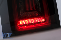 Full LED Taillights suitable for VW Transporter V T5 (2003-2009) Black Smoke Dynamic Sequential Turining Lights-image-6099574