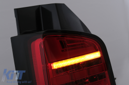 Full LED Taillights suitable for VW Transporter T6 (2015-2020) Dynamic Sequential Turning Light Red Clear-image-6100412