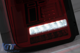 Full LED Taillights suitable for VW Transporter T6 (2015-2020) Dynamic Sequential Turning Light Red Clear-image-6100419