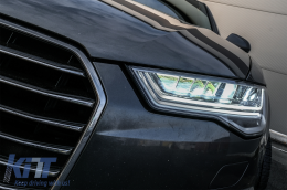 Full LED Фарове подходящи за Audi A6 4G C7 (2011-2018) Facelift Matrix Дизайн Sequential Динамичен Въртящи се светлини-image-6075253