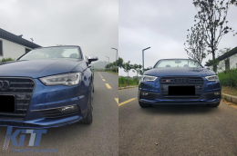 Full LED Фарове , подходящи за Audi A3 8V Pre-Facelift (2013-2016) Надстройка за Халоген с последователни Динамичен Въртящи се светлини LHD-image-6074919