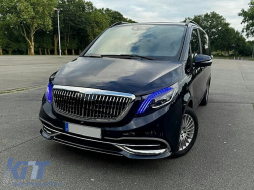 Full LED Фарове подходящи за Mercedes V-Class W447 (2016-2020) Черен-image-6107982