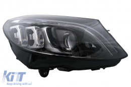 Full Multibeam LED Headlights suitable for Mercedes C-Class W205 S205 (2014-2018) LHD-image-6075568