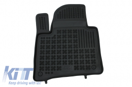 Fußmatten Gummimatten Schwarz für PORSCHE Cayenne 2011-2016 VW Touareg 2010-2018-image-6013734