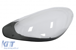 Gafas de lente de faros para Porche Cayenne II Facelift SUV 92A 14-17 transparente-image-6098371