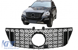 Gitter für Mercedes ML W164 Facelift 07.08-11 GTR Panamericana Look Schwarz Chrom-image-6090354