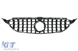 Gitter für Mercedes W205 S205 A205 C205 Facelift 03.2018-2020 mit Kamera Schwarz-image-6083243