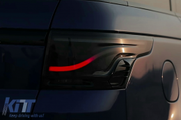 GL-5i GL-5X Taillights Aerodynamic Fin AF-Sport Flaps Trim suitable for Range Rover Sport L494 (2013-2022) Black-image-6097149