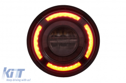 Glohh GL-2X LED Taillights suitable for Land Rover Defender L316 (1990-2016) Smoke Dynamic Sequential Turning Lights-image-6106517