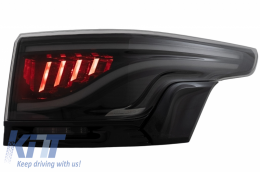 Glohh LED LightBar Rücklichter für Rover Sport L494 GL-5X Rauch Schwarz Glanzend-image-6055867