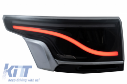 Glohh LED LightBar Taillights suitable for Range Rover Sport L494 (2013-up) GL-5X Smoke Platinum Satin Trim-image-6055877