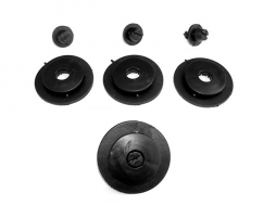 Gomma tappetino Nero per Leon 1P Octavia II VW Golf 5 6 Jetta V Scirocco III-image-5997698