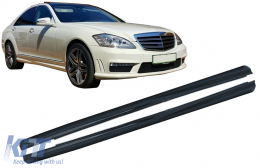 Gonne Laterali per Mercedes Classe S W221 2005-2013 S65 Look solo per Interasse lungo-image-6089054