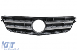 Griglia anteriore per Mercedes C W204 S204 Limousine Station wagon 2007-2014 Sport Argento-image-6091381