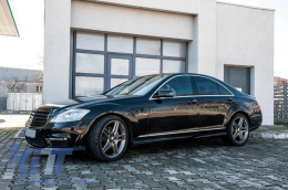 Griglia anteriore per Mercedes Classe S W221 Facelift 10-13 S63 S65 Design nero lucido-image-5990166