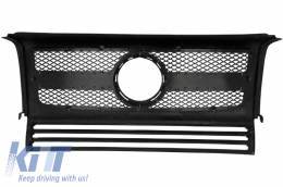 Griglia Anteriore per Mercedes G W463 1990-2014 G65 Look Vero Carbonio Edizione-image-6055092