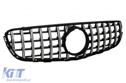 Griglia anteriore per Mercedes GLC X253 C253 15-18 GT R Panamericana Look Cromo-image-6031963