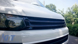 Griglia Calandra debadged per VW T5.1 Facelift Transporter 10-15 nero Grille-image-6050868