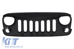 Griglia Calandra per Jeep Wrangler Rubicon JK 07-17 Angry Look Nero opaco Grille-image-6022362