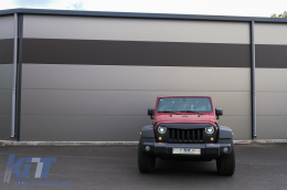 Griglia Calandra per Jeep Wrangler Rubicon JK 07-17 Angry Look Nero opaco Grille-image-6072962