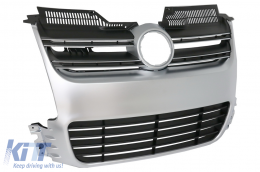 Griglia Calandra per VW Golf 5 V 2003-2007 Alluminio spazzolato R32 Design-image-6014732