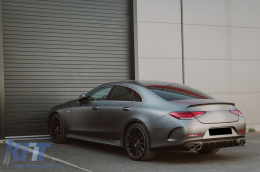 Griglia Diffusore Punte per MERCEDES CLS C257 18+ GTR 53 Look solo AMG Paraurti posteriore-image-6097326