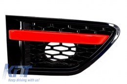 Griglia Lato Vents per Sport Facelift 10-13 L320 Autobiografia Look Nero Rosso-image-6006752