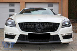 Griglia per Mercedes Classe SLK R172 11-15 inferiore Mesh GTR Panamericana Look-image-6068684