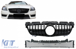 Griglia per Mercedes Classe SLK R172 11-15 inferiore Mesh GTR Panamericana Look-image-6068817