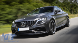 Griglia per Mercedes W205 S205 A205 C205 Coupé Facelift 03.2018-2020 con fotocamera-image-6083483