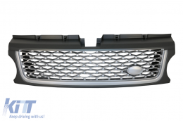 Griglia Prese d'aria laterali per Rover Sport Facelift 09-13 L320 Autobiography Look Argento-image-6083931