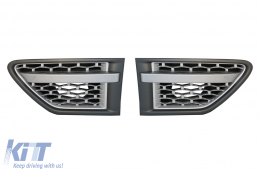 Griglia Prese d'aria laterali per Rover Sport Facelift 09-13 L320 Autobiography Look Argento-image-6083934