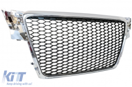 Griglia senza difetti per AUDI A4 B8 07-12 Limousine Avant RS Look Chrome-image-6071081