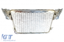 Griglia senza difetti per AUDI A4 B8 07-12 Limousine Avant RS Look Chrome-image-6071083