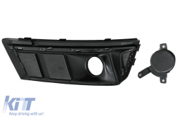 Griglie inferiori paraurti ACC per Audi A4 B9 Berlina Avant 16-18 RS4 Look Nero-image-6067954