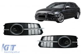 Griglie laterali ACC Copertine per Audi A6 C7 4G S Line Facelift 2015-2018 Crom-image-6069343