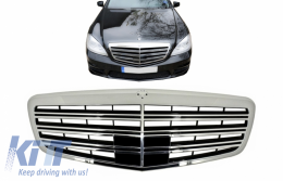 Grille avant AMG Facelift pour Mercedes W221 Classe 2011-2013 S63 S65 Design--image-6042616