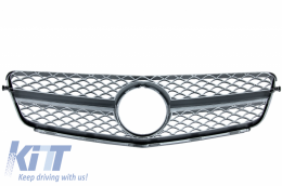 Grille Calandre Avant pour Mercedes C W204 S204 Limo Station Wagon 07-14 SL Look-image-6051832