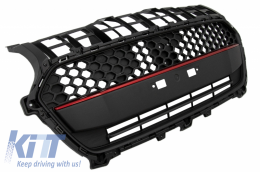 Grille Calandre Avant pour Suzuki Swift ZC33S 2017+ Noire avec Rouge Sport Look-image-6050230