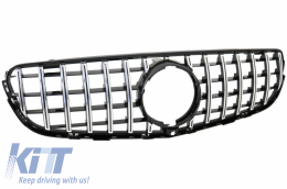 Grille centrale pour Mercedes GLC X253 C253 2015-2018 GT R Panamericana Look-image-6031958