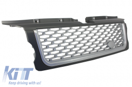 Grille Centrale Prises d'Air pour Sport 05-08 L320 Autobiographie Look Argent-image-6020592