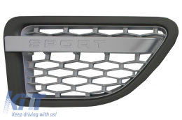 Grille Centrale Prises d'Air pour Sport 05-08 L320 Autobiographie Look Argent-image-6020595