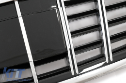 Grille pour Mercedes Classe S X222 W222 14+ Style B Rayures Verticales Doubles-image-6041315