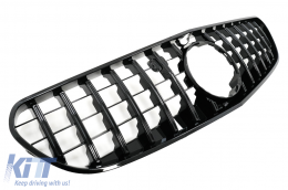 Grille pour Mercedes S C217 A217 Facelift 2018+ GT-R Look Tout noir Caméra 360-image-6064369