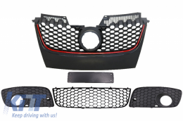 Grilles Pare-chocs pour VW Golf 5 V MK5 Couvre Phares antibrouillard SRA 03-07-image-6040443